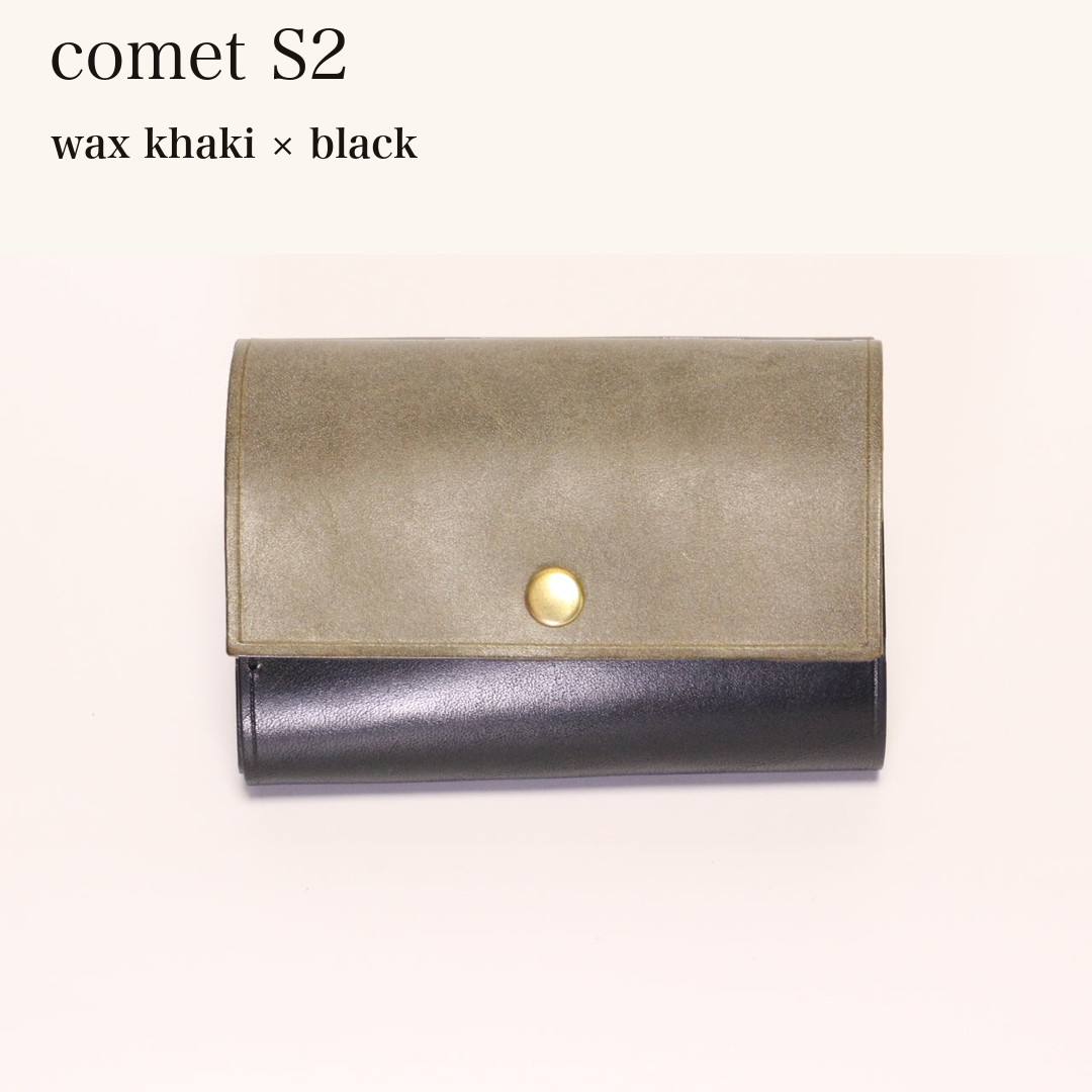 MINCHO-EN-2026-07-30|7828211073179|46753758249115|comet S2|wax khaki|black 本革財布・革小物 しぜんのしるし