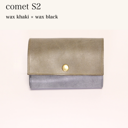 MINCHO-EN-2026-07-30|7828211073179|46753758347419|comet S2|wax khaki|wax black 本革財布・革小物 しぜんのしるし