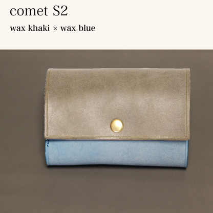 MINCHO-EN-2026-07-30|7828211073179|46753758380187|comet S2|wax khaki|wax blue 本革財布・革小物 しぜんのしるし
