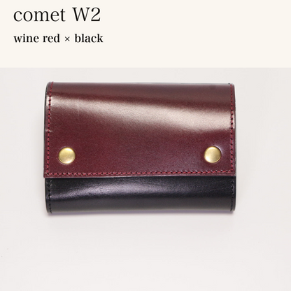 MINCHO-EN-2026-07-30|7826826592411|46753758838939|comet W2|wine red|black 本革財布・革小物 しぜんのしるし