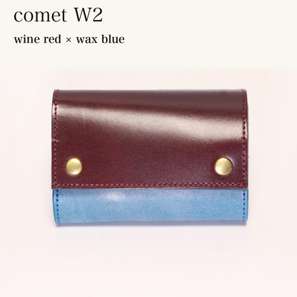 MINCHO-EN-2026-07-30|7826826592411|46753758970011|comet W2|wine red|wax blue 本革財布・革小物 しぜんのしるし