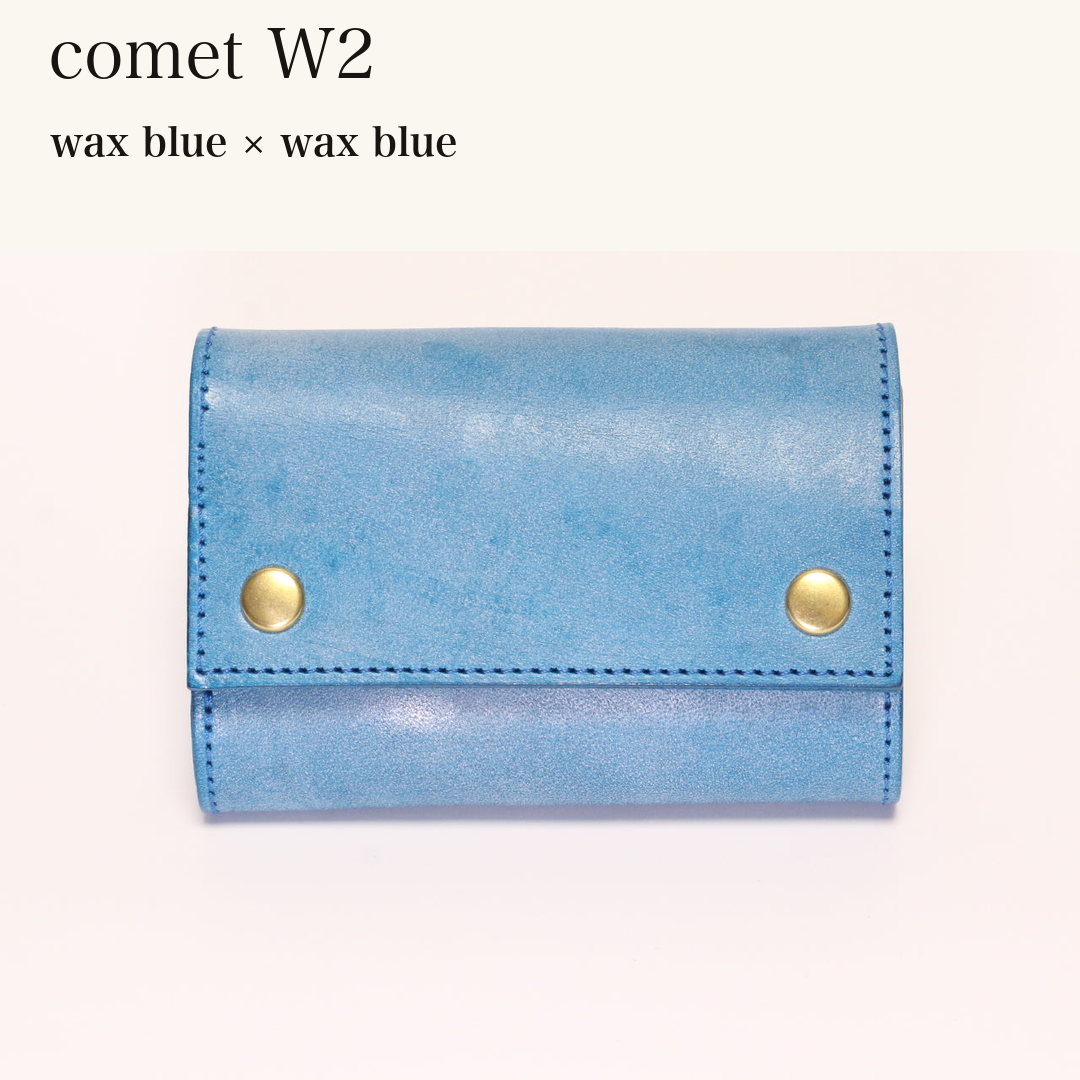 MINCHO-EN-2026-07-30|7826826592411|46753759756443|comet W2|wax blue|wax blue 本革財布・革小物 しぜんのしるし