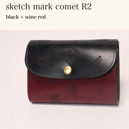 MINCHO-EN-2026-07-30|8511900418203|46753764933787|sketch mark comet R2|black|wine red 本革財布・革小物 しぜんのしるし
