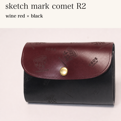 MINCHO-EN-2026-07-30|8511900418203|46753765163163|sketch mark comet R2|wine red|black 本革財布・革小物 しぜんのしるし