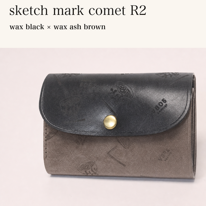 MINCHO-EN-2026-07-30|8511900418203|46753765884059|sketch mark comet R2|wax black|wax ash brown 本革財布・革小物 しぜんのしるし
