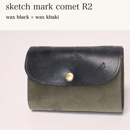 MINCHO-EN-2026-07-30|8511900418203|46753765916827|sketch mark comet R2|wax black|wax khaki 本革財布・革小物 しぜんのしるし
