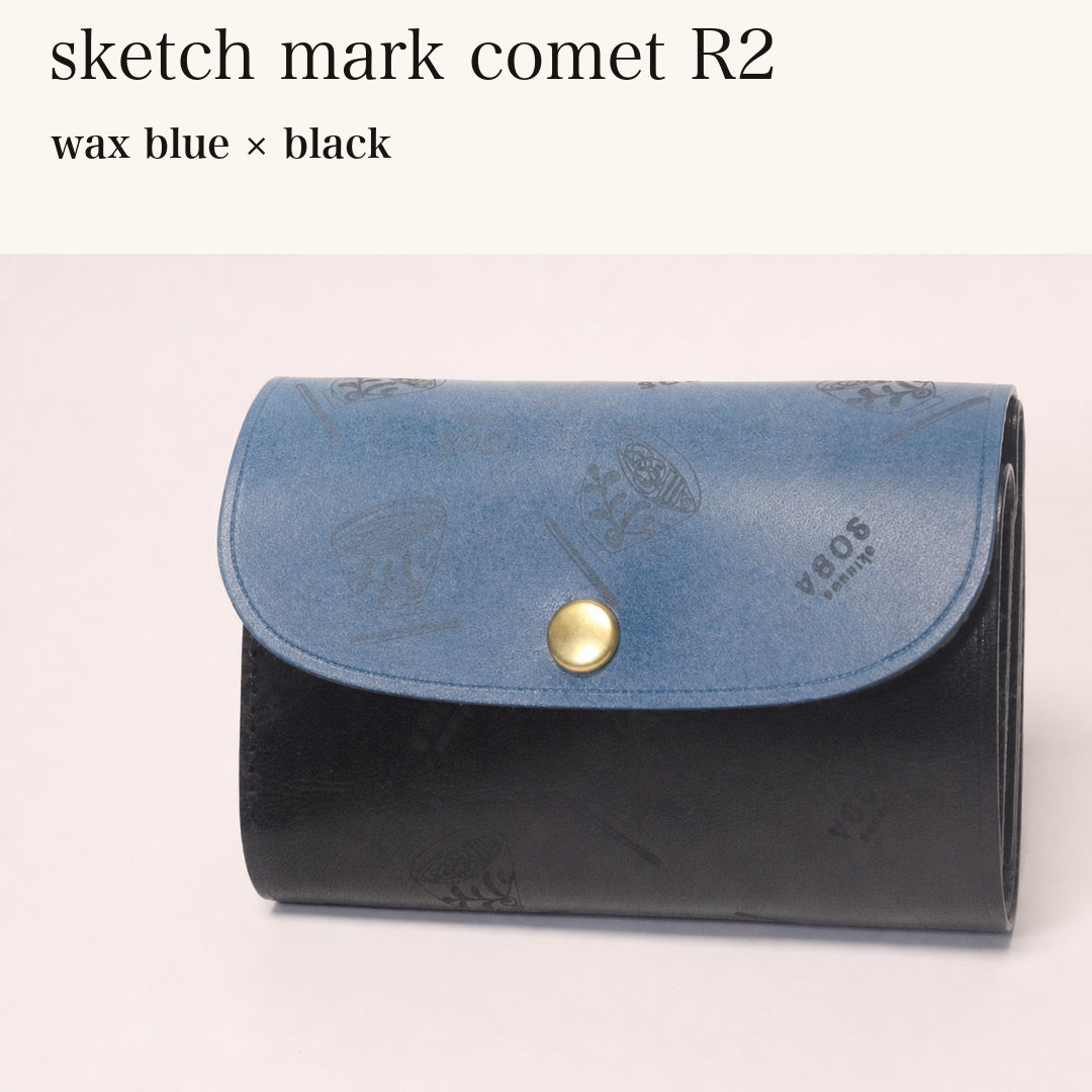 MINCHO-EN-2026-07-30|8511900418203|46753765949595|sketch mark comet R2|wax blue|black 本革財布・革小物 しぜんのしるし
