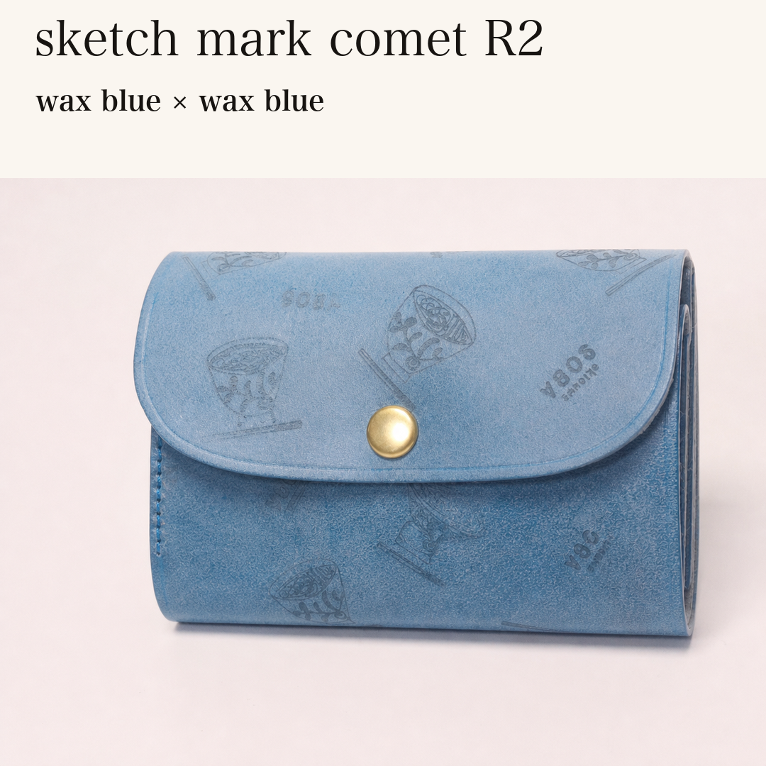 MINCHO-EN-2026-07-30|8511900418203|46753766080667|sketch mark comet R2|wax blue|wax blue 本革財布・革小物 しぜんのしるし
