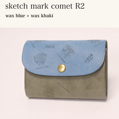 MINCHO-EN-2026-07-30|8511900418203|46753766178971|sketch mark comet R2|wax blue|wax khaki 本革財布・革小物 しぜんのしるし