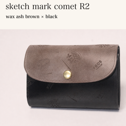 MINCHO-EN-2026-07-30|8511900418203|46753766473883|sketch mark comet R2|wax ash brown|black 本革財布・革小物 しぜんのしるし