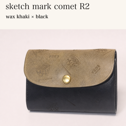 MINCHO-EN-2026-07-30|8511900418203|46753766736027|sketch mark comet R2|wax khaki|black 本革財布・革小物 しぜんのしるし