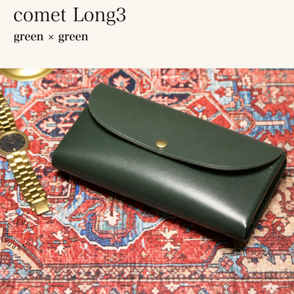 MINCHO-EN-2026-07-30|7674101334171|48377284329627|comet Long3|green|green 本革財布・革小物 しぜんのしるし