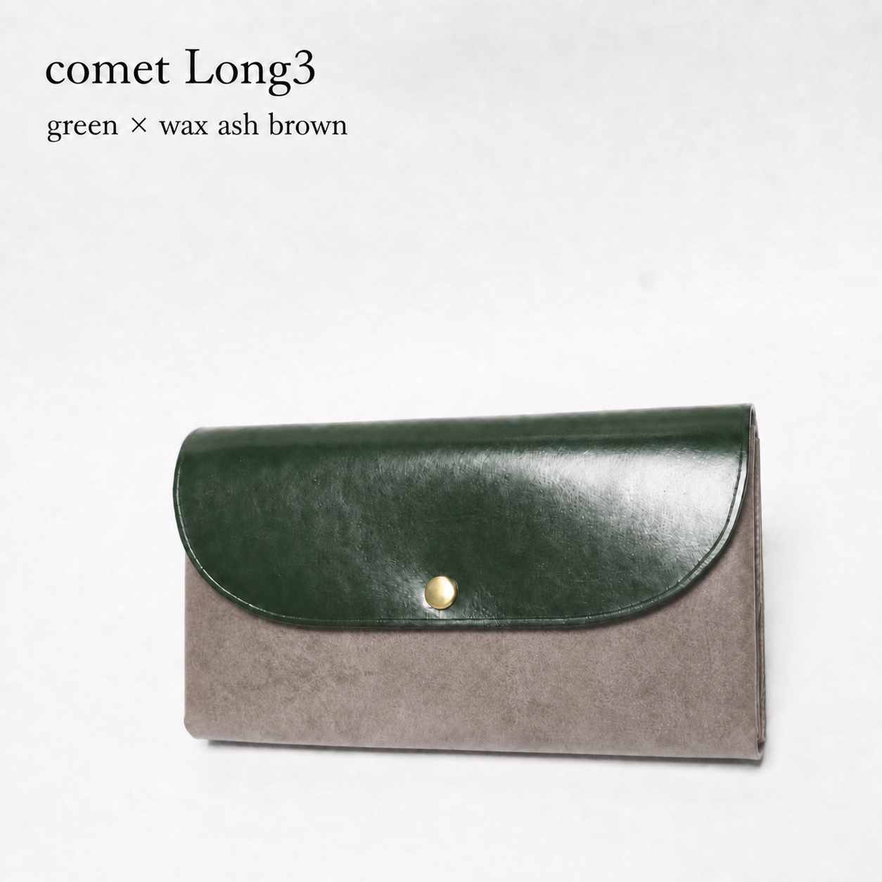 comet Long3 spacious long wallet handmade leather product view
