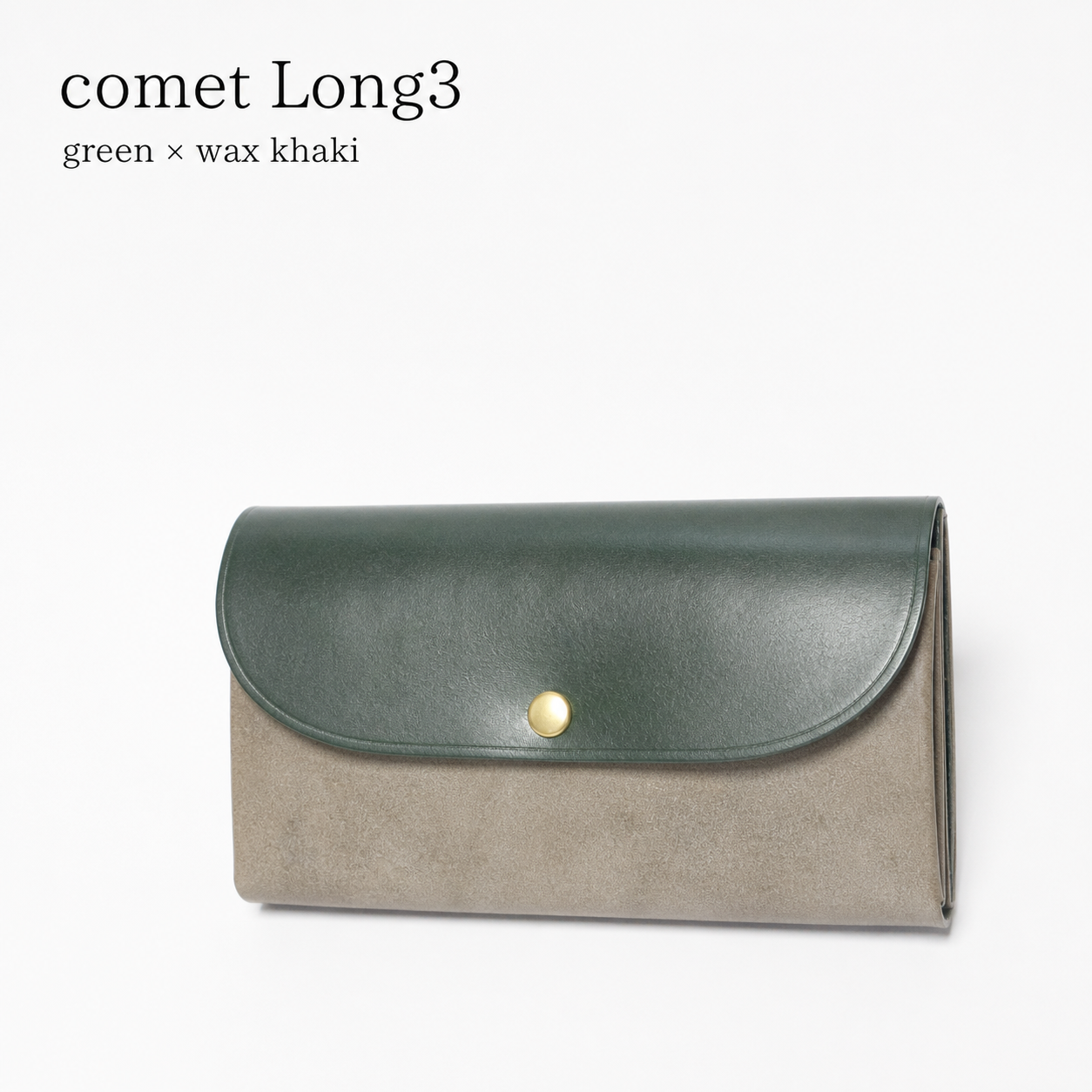comet Long3 spacious long wallet handmade leather product view