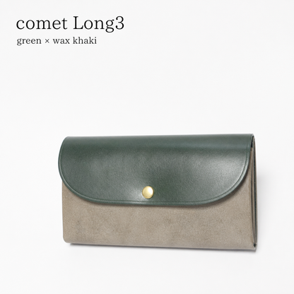 comet Long3 spacious long wallet handmade leather product view 39