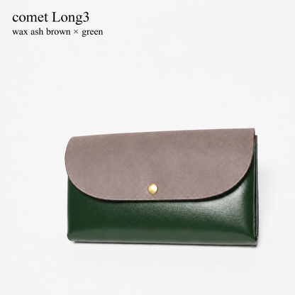 comet Long3 spacious long wallet handmade leather product view 59
