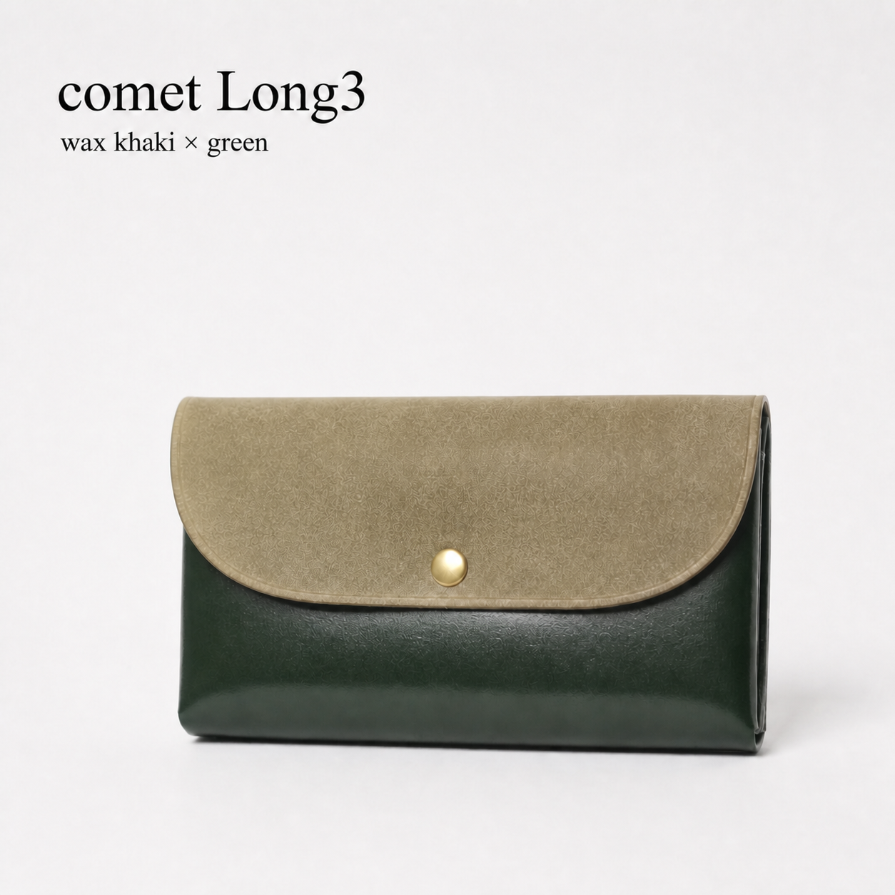 comet Long3 spacious long wallet handmade leather product view