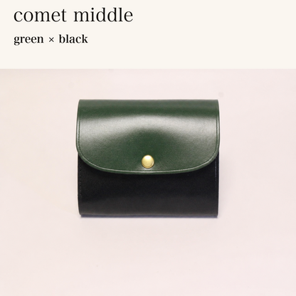 MINCHO-EN-2026-07-30|8438069461147|48377287639195|comet middle|green|black 本革財布・革小物 しぜんのしるし
