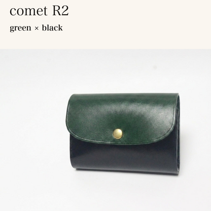 BICOLOR-MINCHO-EN-2026-07-30|7220004880539|48377289179291|comet R2|green|black 本革財布・革小物 しぜんのしるし