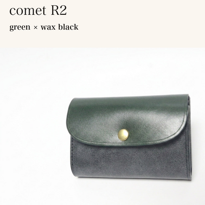 BICOLOR-MINCHO-EN-2026-07-30|7220004880539|48377289244827|comet R2|green|wax black 本革財布・革小物 しぜんのしるし