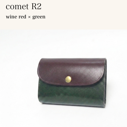 BICOLOR-MINCHO-EN-2026-07-30|7220004880539|48377289441435|comet R2|wine red|green 本革財布・革小物 しぜんのしるし