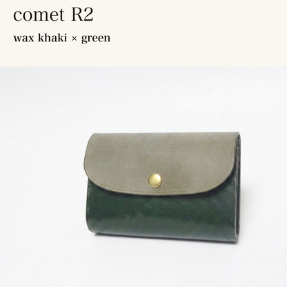 BICOLOR-MINCHO-EN-2026-07-30|7220004880539|48377289572507|comet R2|wax khaki|green 本革財布・革小物 しぜんのしるし
