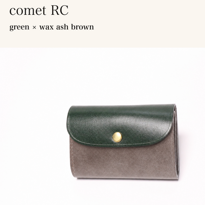 MINCHO-EN-2026-07-30|7214802993307|48377289801883|comet RC|green|wax ash brown 本革財布・革小物 しぜんのしるし