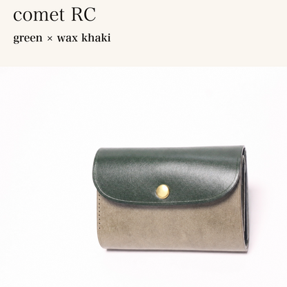 MINCHO-EN-2026-07-30|7214802993307|48377289867419|comet RC|green|wax khaki 本革財布・革小物 しぜんのしるし