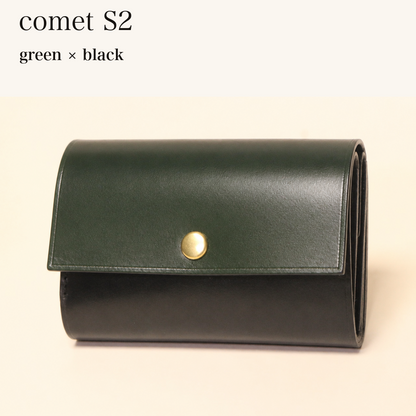 MINCHO-EN-2026-07-30|7828211073179|48377291210907|comet S2|green|black 本革財布・革小物 しぜんのしるし