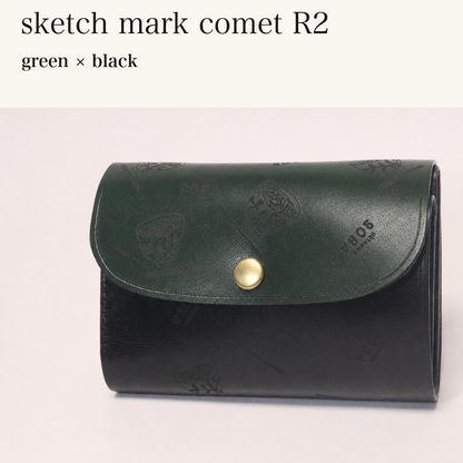 MINCHO-EN-2026-07-30|8511900418203|48377292226715|sketch mark comet R2|green|black 本革財布・革小物 しぜんのしるし