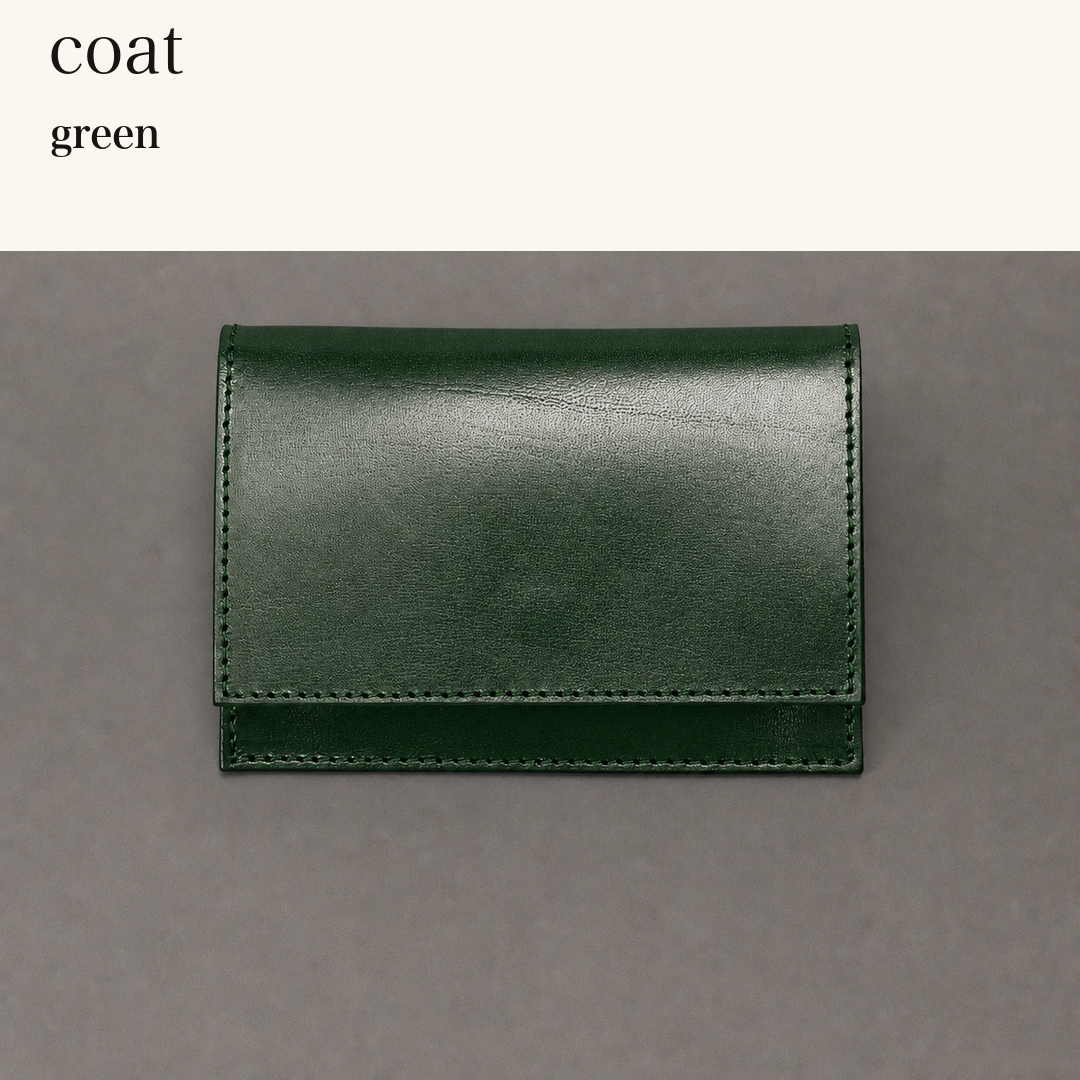 MINCHO-EN-2026-07-30|7778814427291|48377294487707|coat|green| 本革財布・革小物 しぜんのしるし