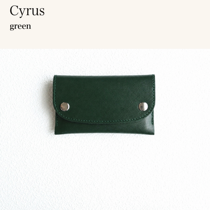 MINCHO-EN-2026-07-30|7156019429531|48377294520475|Cyrus|green| 本革財布・革小物 しぜんのしるし