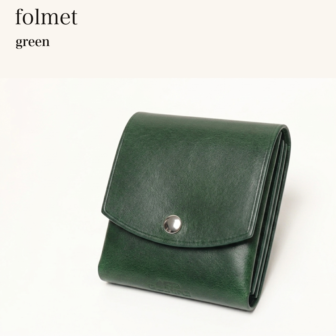 MINCHO-EN-2026-07-30|7407500558491|48377294684315|folmet|green| 本革財布・革小物 しぜんのしるし