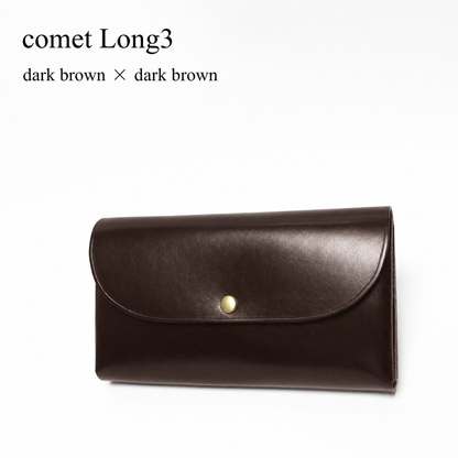 comet Long3 spacious long wallet handmade leather product view 26