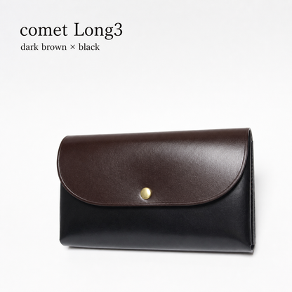 comet Long3 spacious long wallet handmade leather product view 24