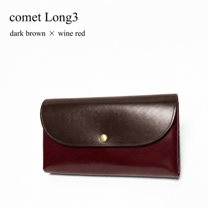 comet Long3 spacious long wallet handmade leather product view 25