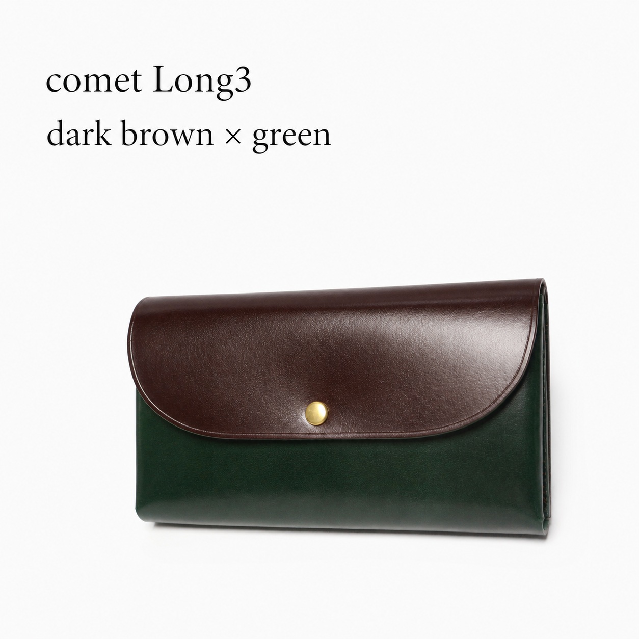 comet Long3 spacious long wallet handmade leather product view