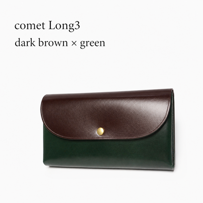 comet Long3 spacious long wallet handmade leather product view 27