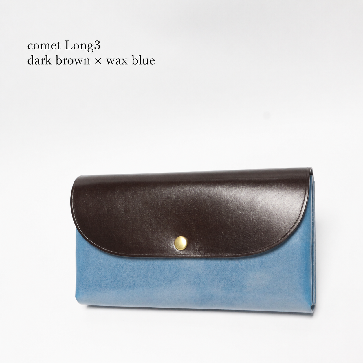 comet Long3 spacious long wallet handmade leather product view