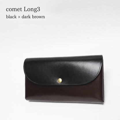 comet Long3 spacious long wallet handmade leather product view 10