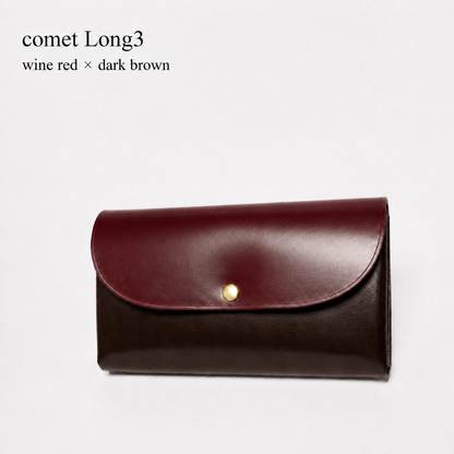 comet Long3 spacious long wallet handmade leather product view 18