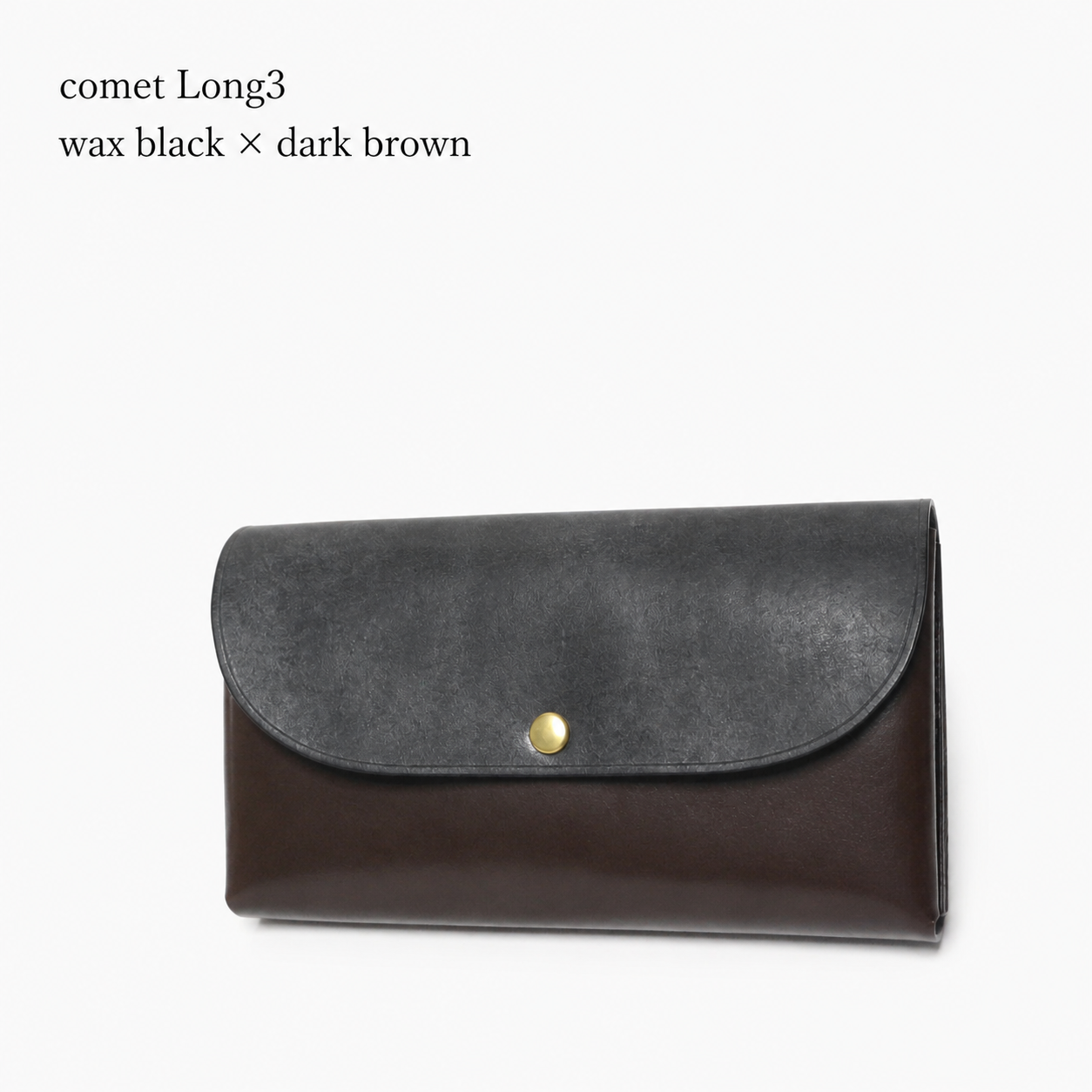 comet Long3 spacious long wallet handmade leather product view