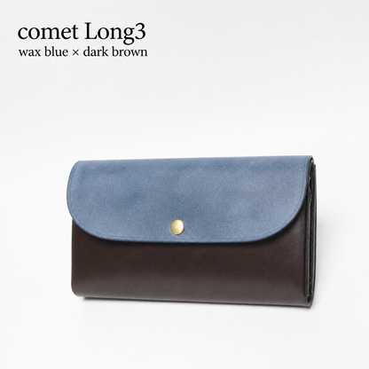 comet Long3 spacious long wallet handmade leather product view 50