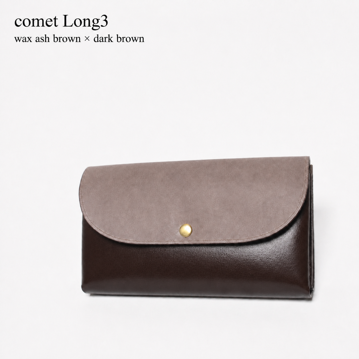 comet Long3 spacious long wallet handmade leather product view
