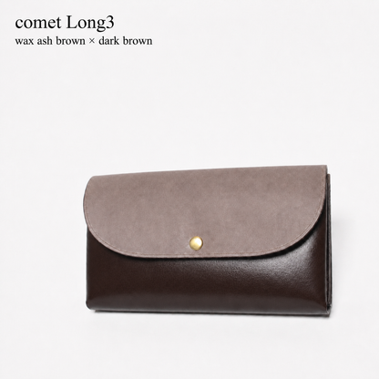 comet Long3 spacious long wallet handmade leather product view 58