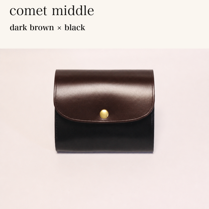 MINCHO-EN-2026-07-30|8438069461147|48834464841883|comet middle|dark brown|black 本革財布・革小物 しぜんのしるし