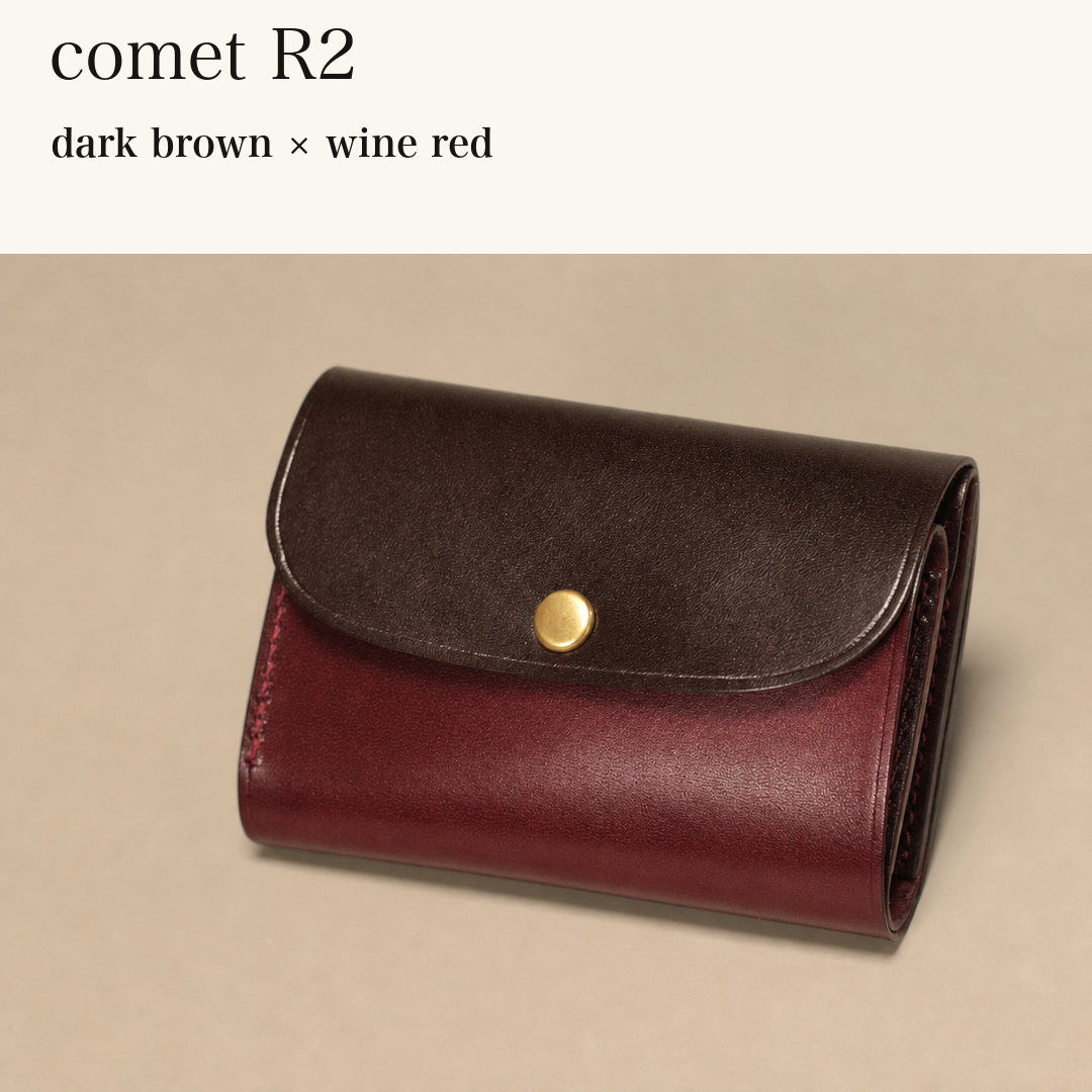 BICOLOR-MINCHO-EN-2026-07-30|7220004880539|48834466545819|comet R2|dark brown|wine red 本革財布・革小物 しぜんのしるし