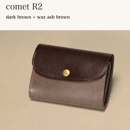 BICOLOR-MINCHO-EN-2026-07-30|7220004880539|48834466676891|comet R2|dark brown|wax ash brown 本革財布・革小物 しぜんのしるし