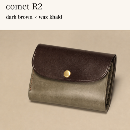 BICOLOR-MINCHO-EN-2026-07-30|7220004880539|48834466709659|comet R2|dark brown|wax khaki 本革財布・革小物 しぜんのしるし