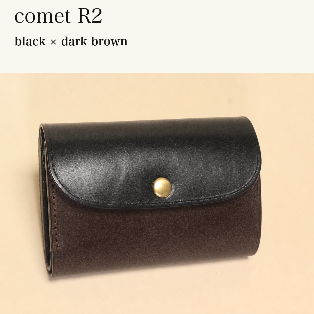 BICOLOR-MINCHO-EN-2026-07-30|7220004880539|48834466742427|comet R2|black|dark brown 本革財布・革小物 しぜんのしるし